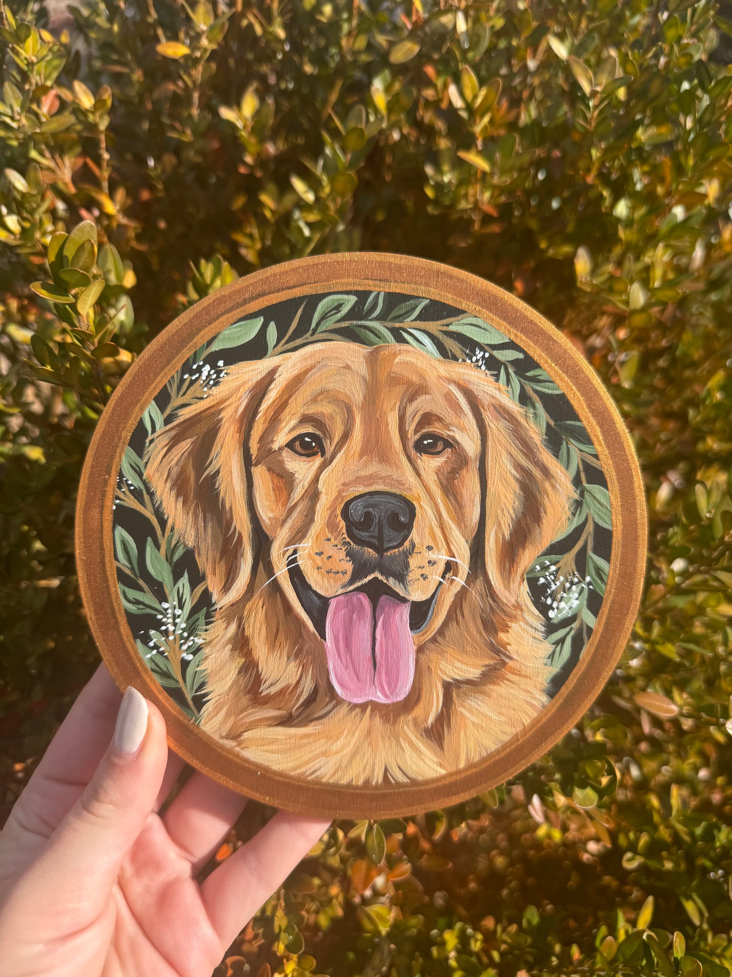Pawtrait on Birch Wood Panel