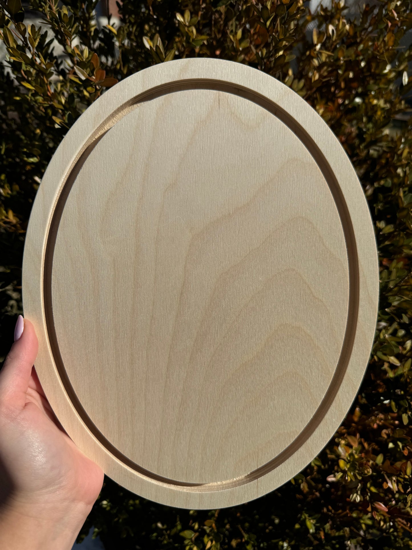 Pawtrait on Oval Wooden Panel with Pre-cut Border