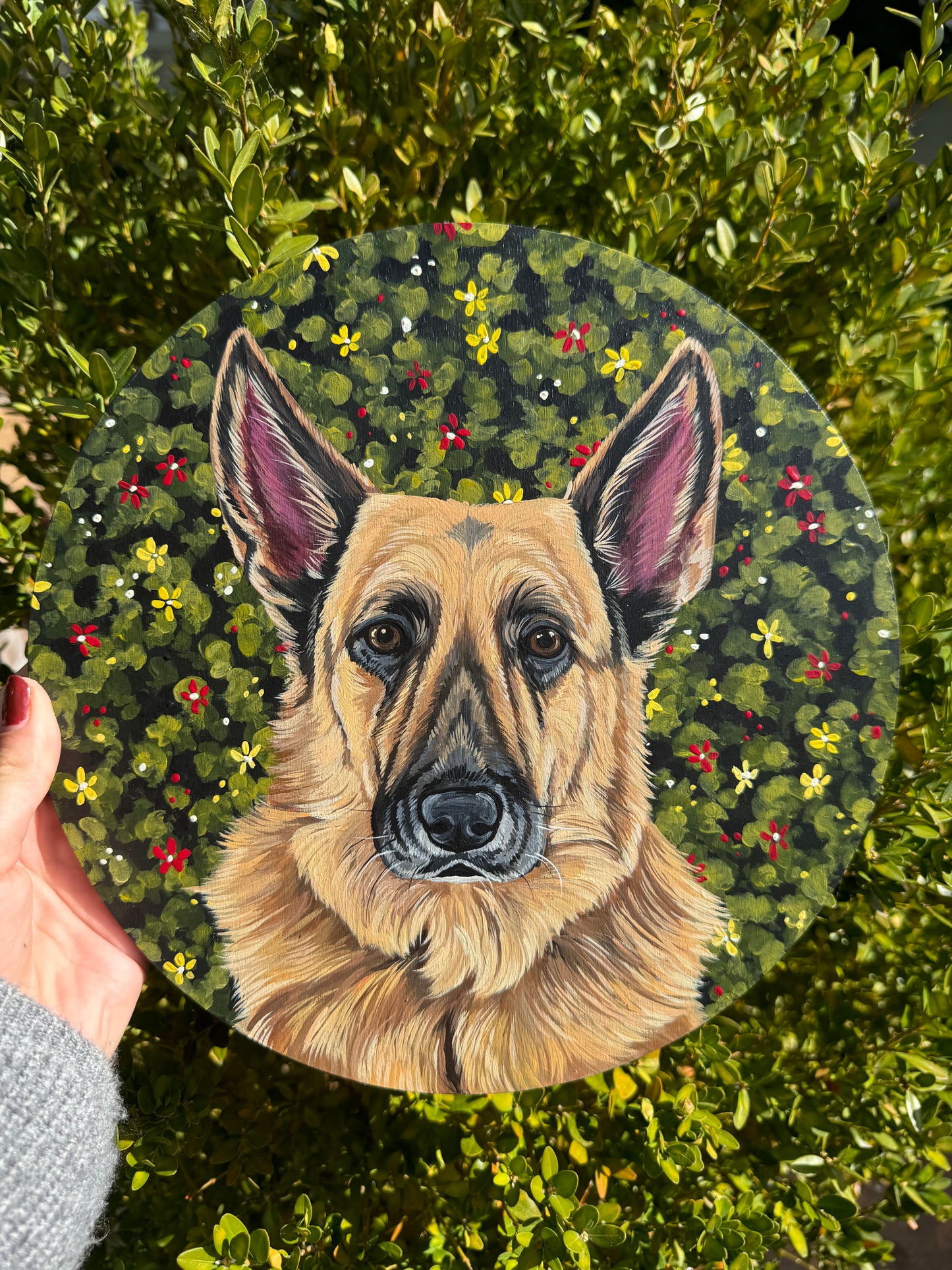 Pawtrait on Birch Wood Panel
