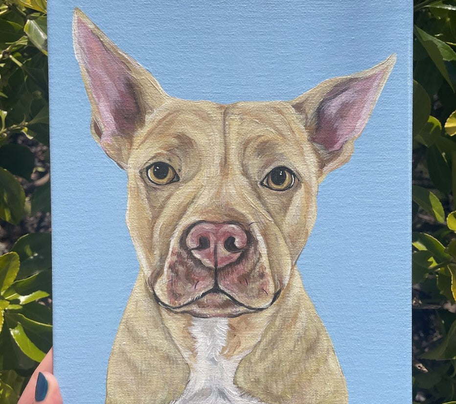 Pawtrait on Art Canvas