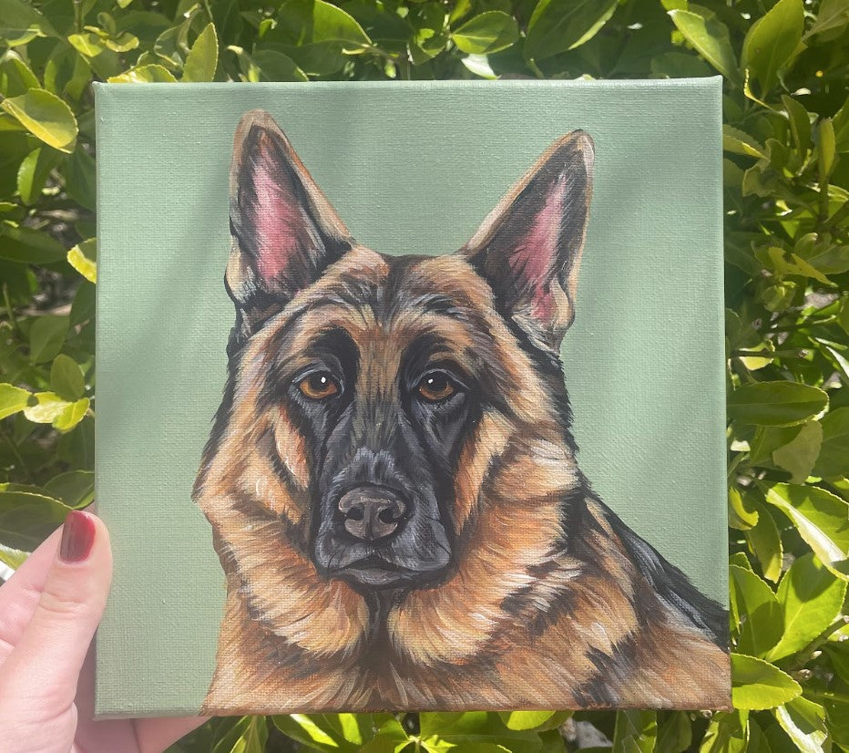 Pawtrait on Art Canvas