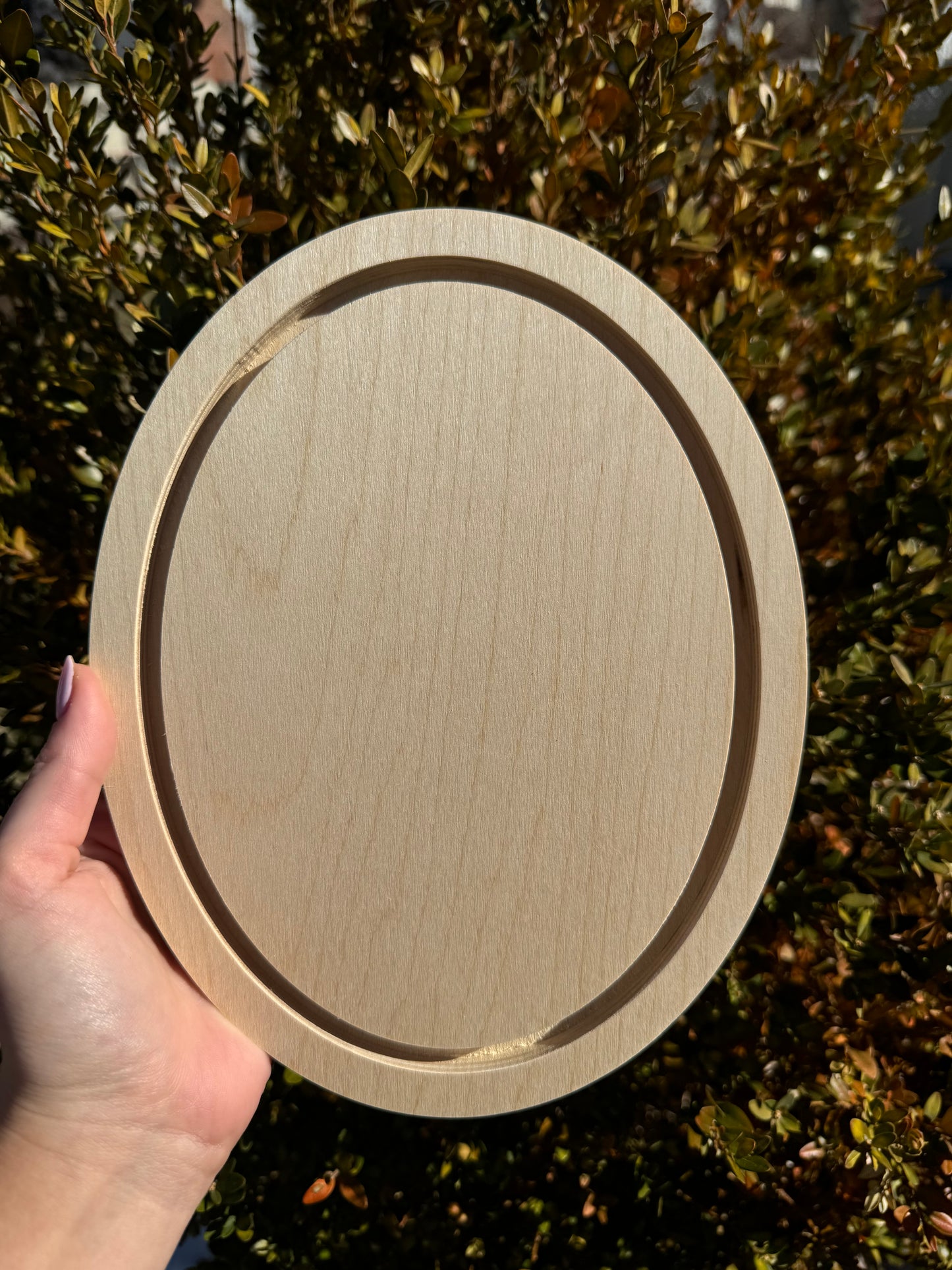Pawtrait on Oval Wooden Panel with Pre-cut Border