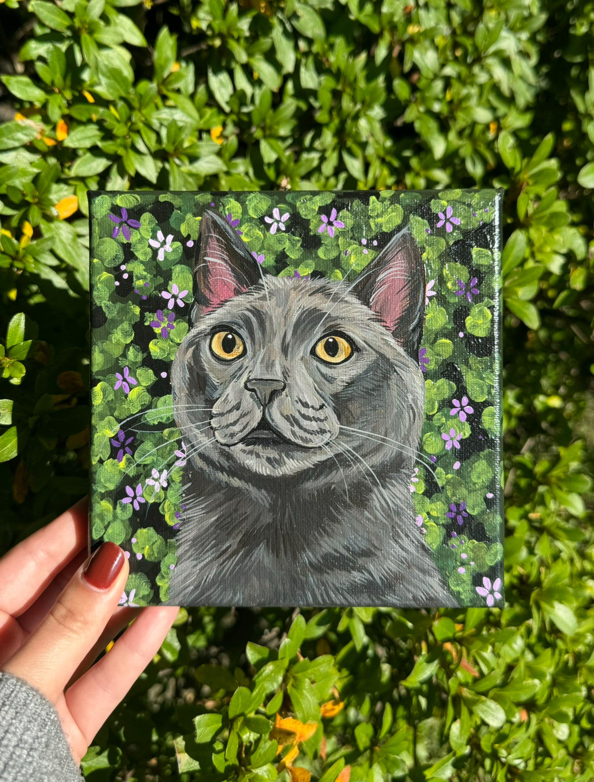 Pawtrait on Art Canvas