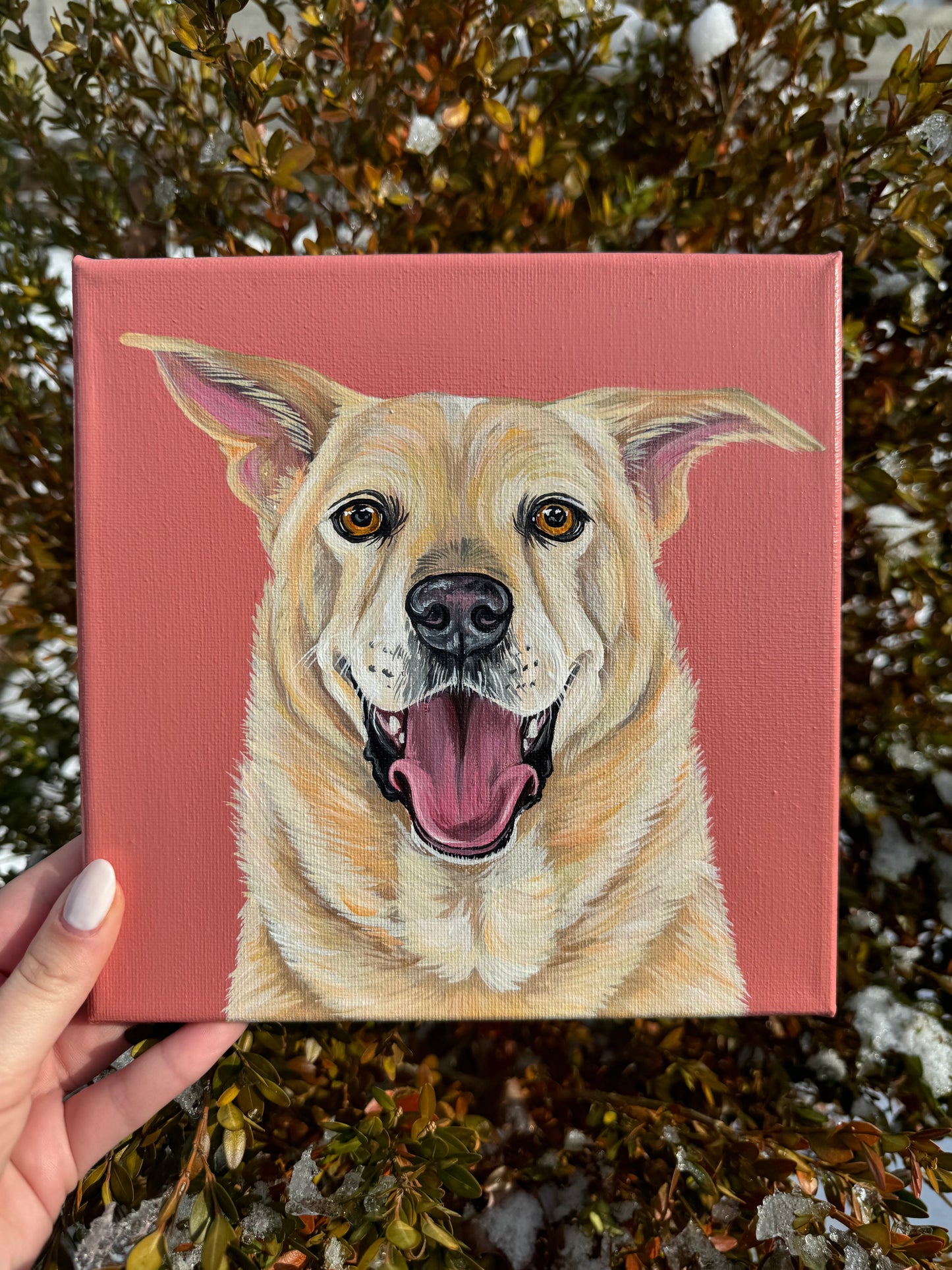Pawtrait on Art Canvas