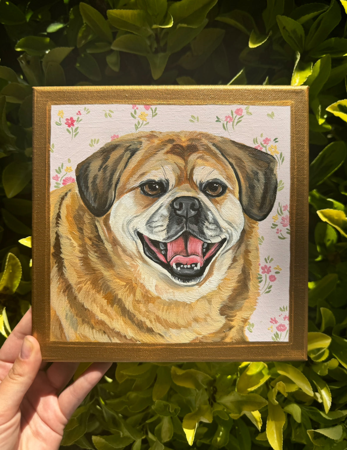 Pawtrait on Art Canvas